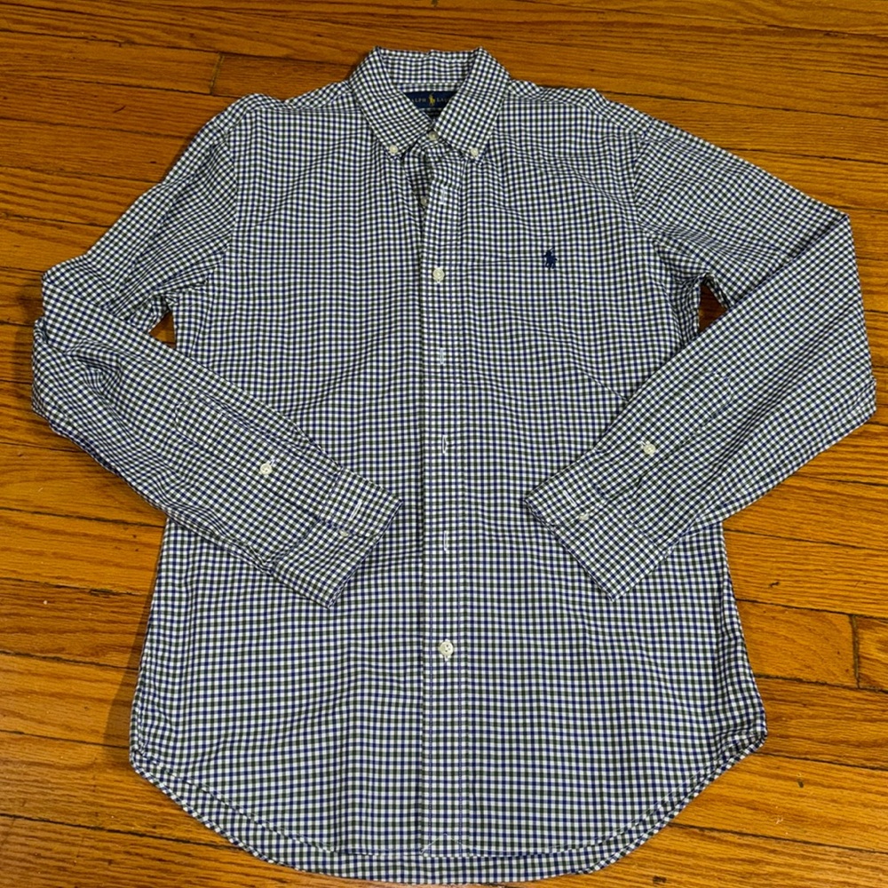 Ralph Lauren Slim Fit Green & Blue